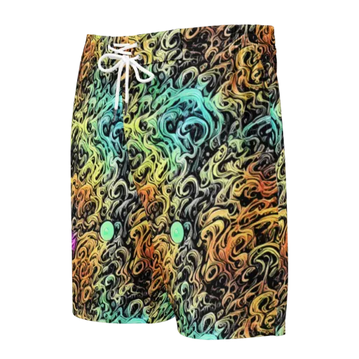 Blacklight Flux on a Men's Board Shorts