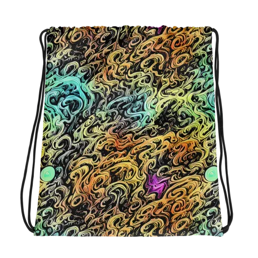 Blacklight Flux on a Drawstring Bag