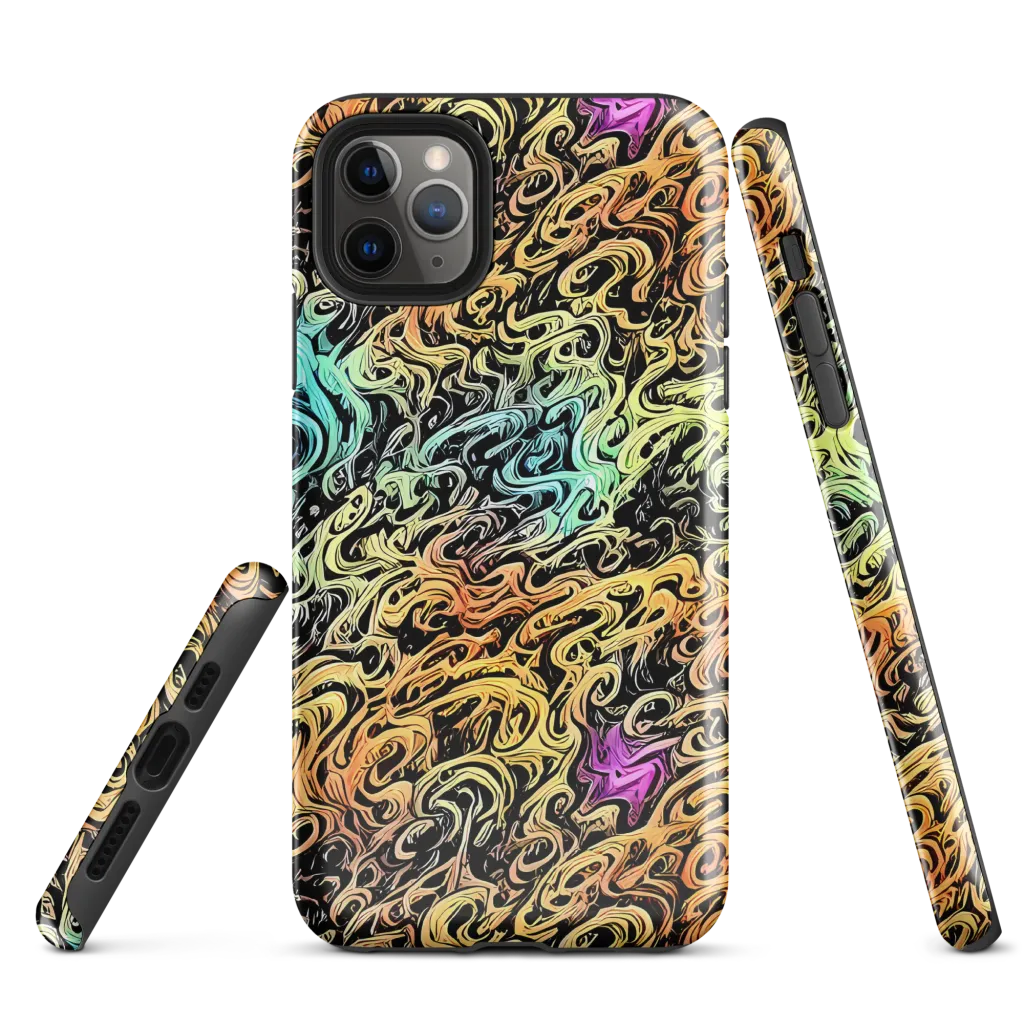 Blacklight Flux on Tough Case for iPhone® — Front