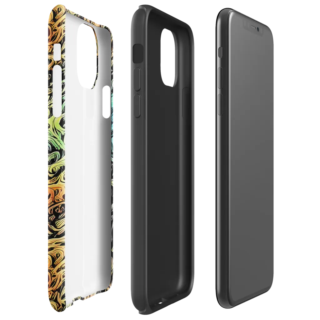 Blacklight Flux on Tough Case for iPhone® — Right