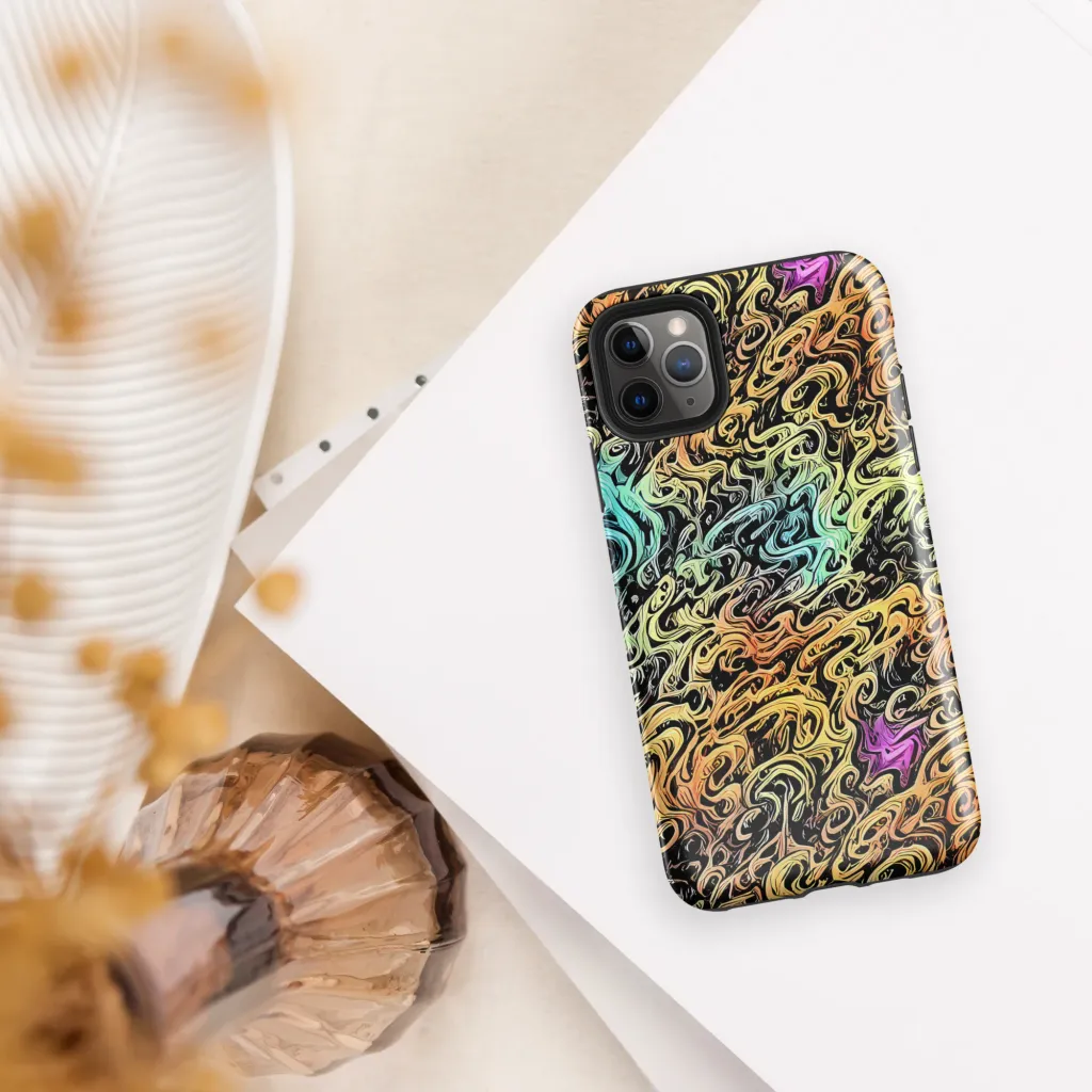 Blacklight Flux on Tough Case for iPhone® — Front