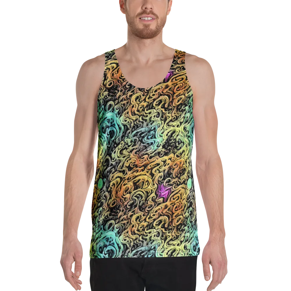 Blacklight Flux on Men's Tank Top — Front
