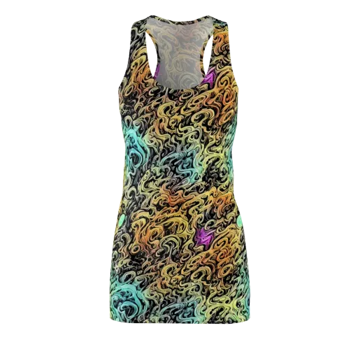 Blacklight Flux on a Racerback Dress