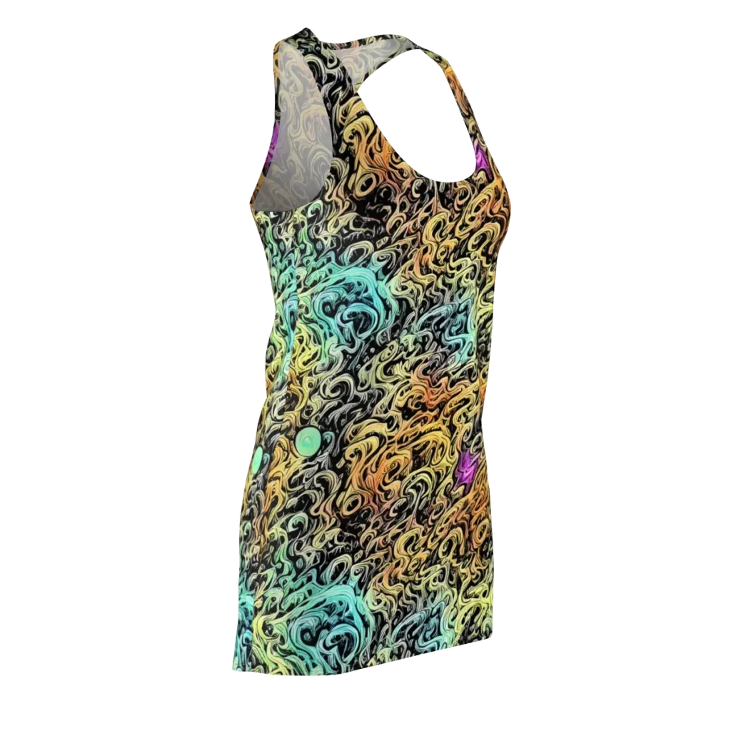 Blacklight Flux on Racerback Dress — Front Side