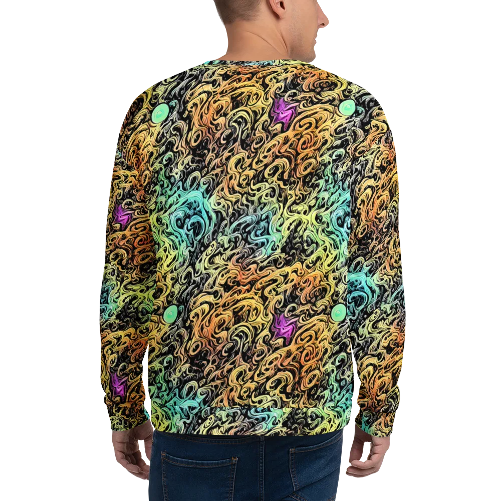 Blacklight Flux on Sweatshirt — Back
