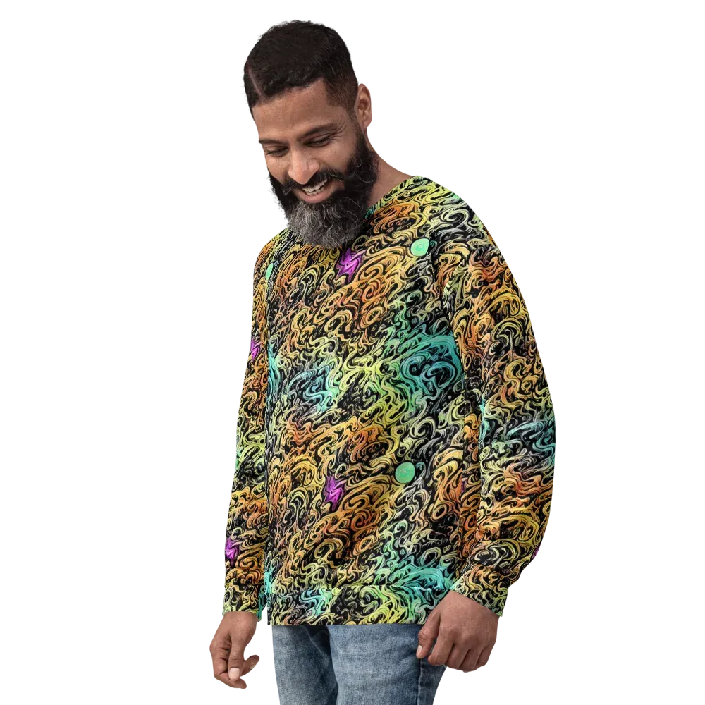 Blacklight Flux on Sweatshirt — Left Front