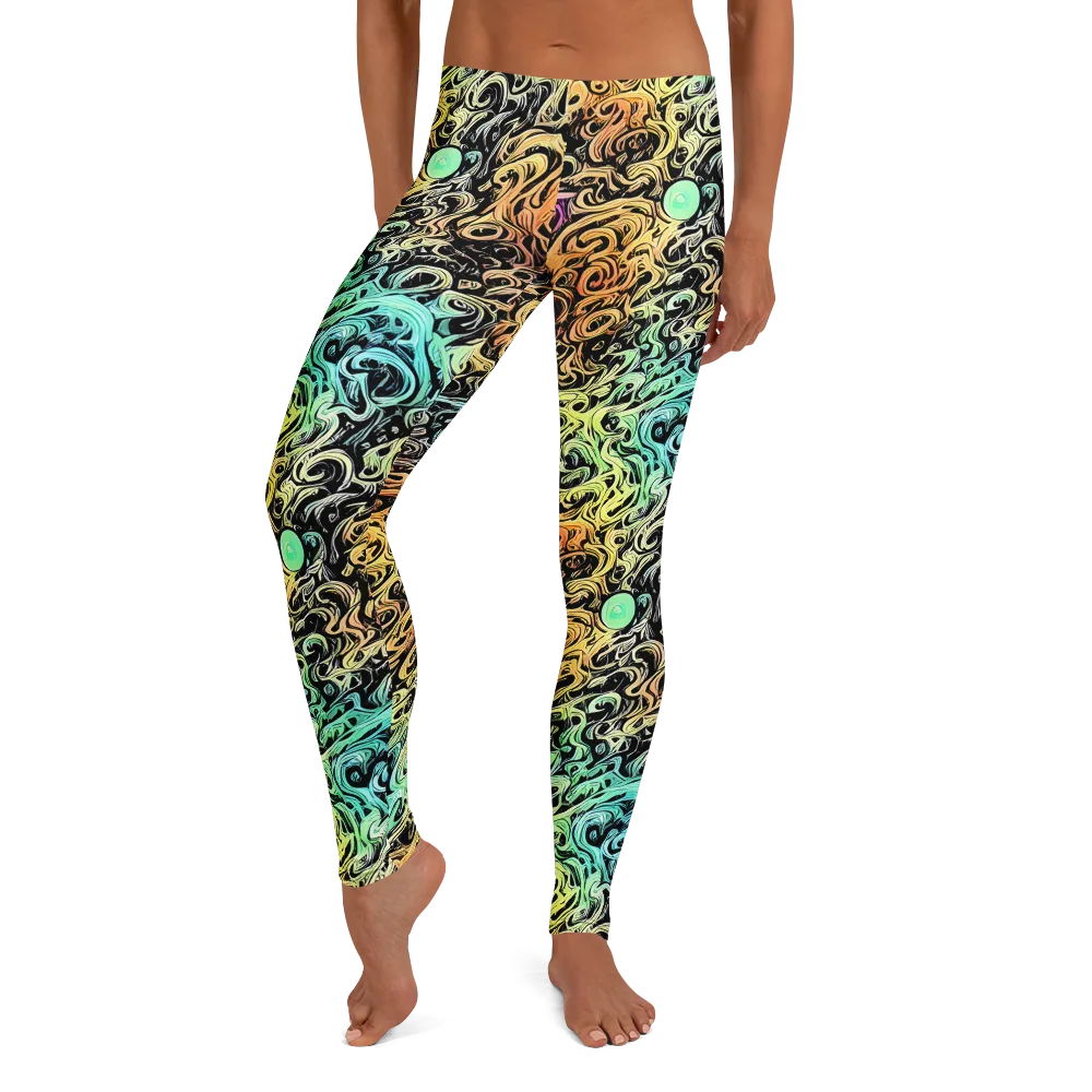 Blacklight Flux on Leggings — Front