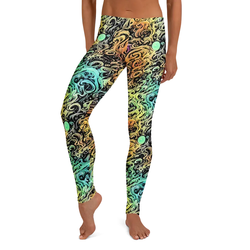 Blacklight Flux on Leggings — Front