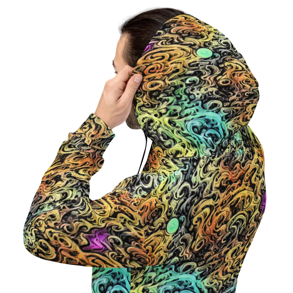 Blacklight Flux on Hoodie — Back