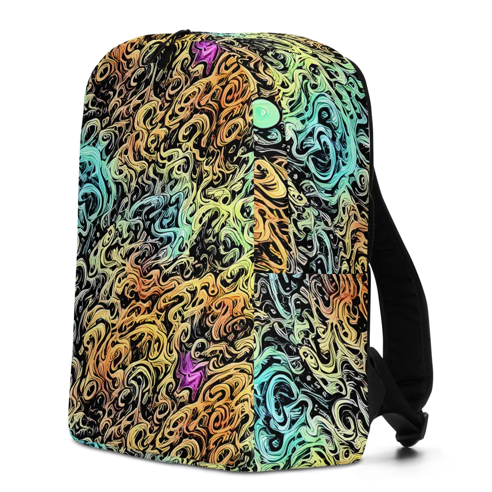 Blacklight Flux on Minimalist Backpack — Left
