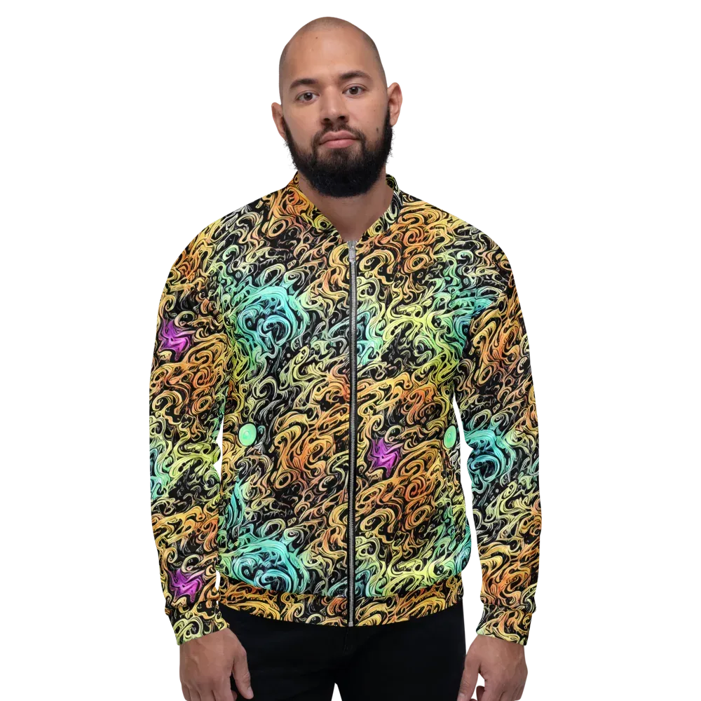 Blacklight Flux on Bomber Jacket — Front