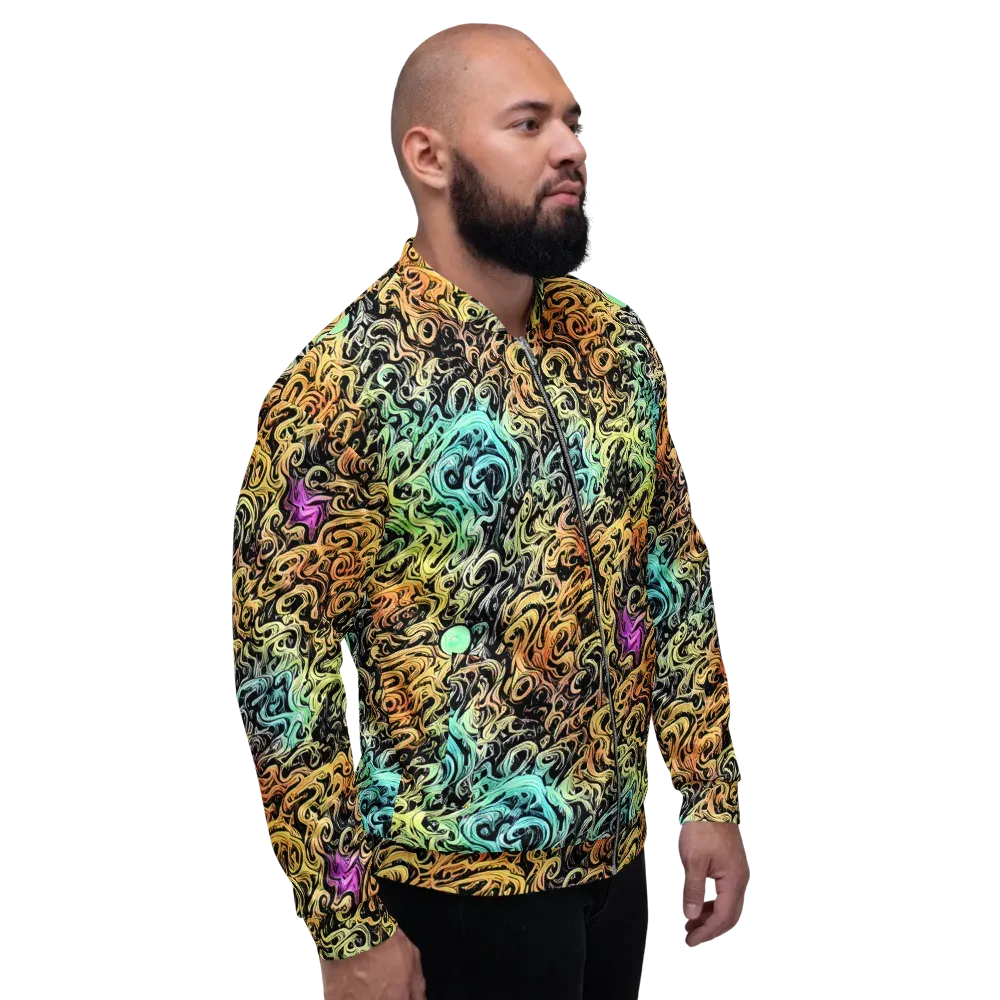Blacklight Flux on Bomber Jacket — Right
