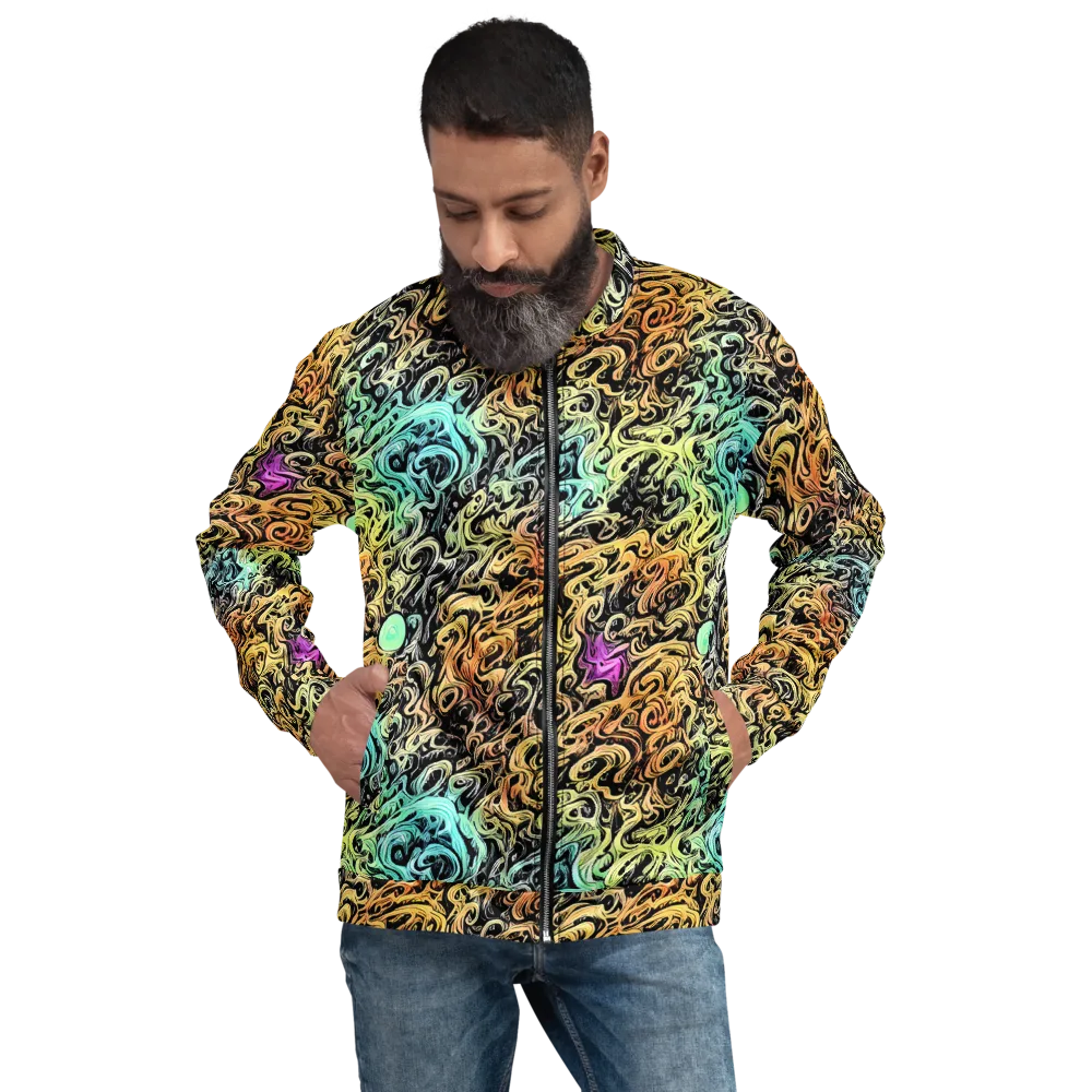 Blacklight Flux on Bomber Jacket — Front