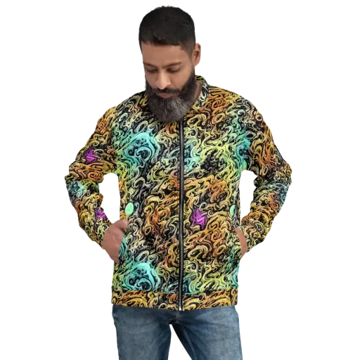 Blacklight Flux on a Bomber Jacket