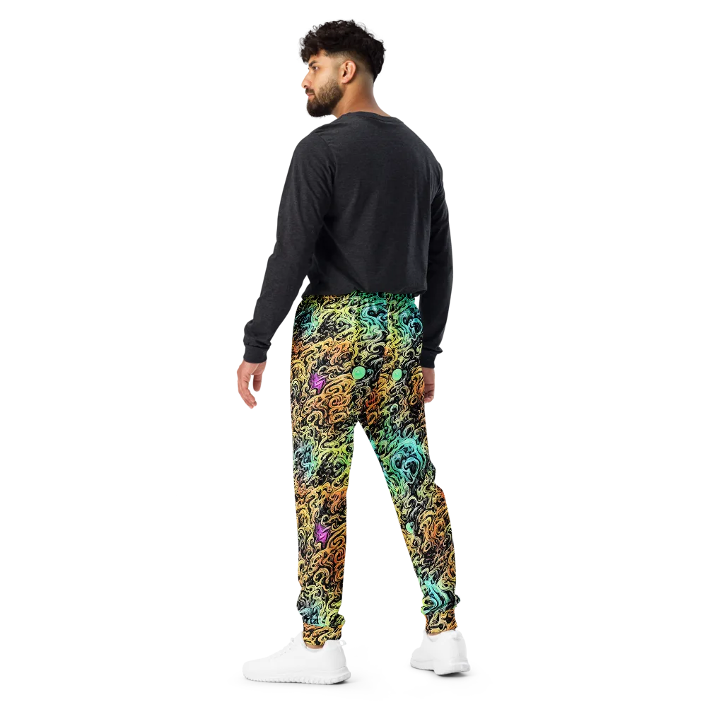 Blacklight Flux on Men's Joggers — Back