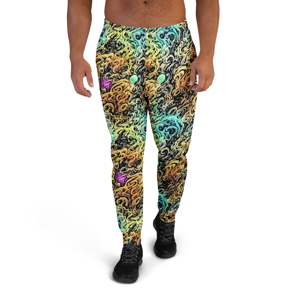 Blacklight Flux on Men's Joggers — Front