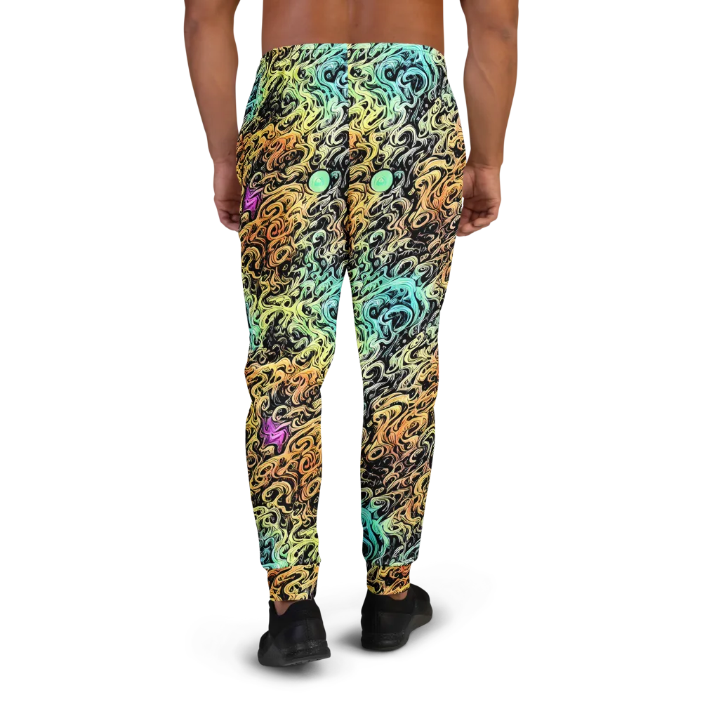 Blacklight Flux on Men's Joggers — Back
