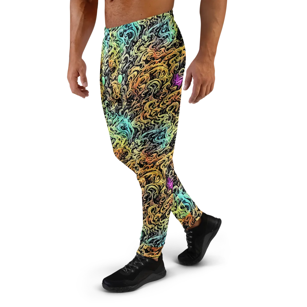 Blacklight Flux on Men's Joggers — Left