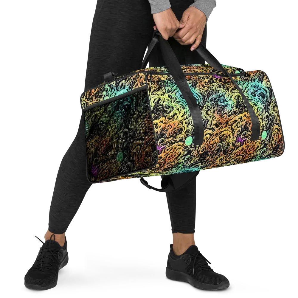 Blacklight Flux on Duffle Bag — Right Front