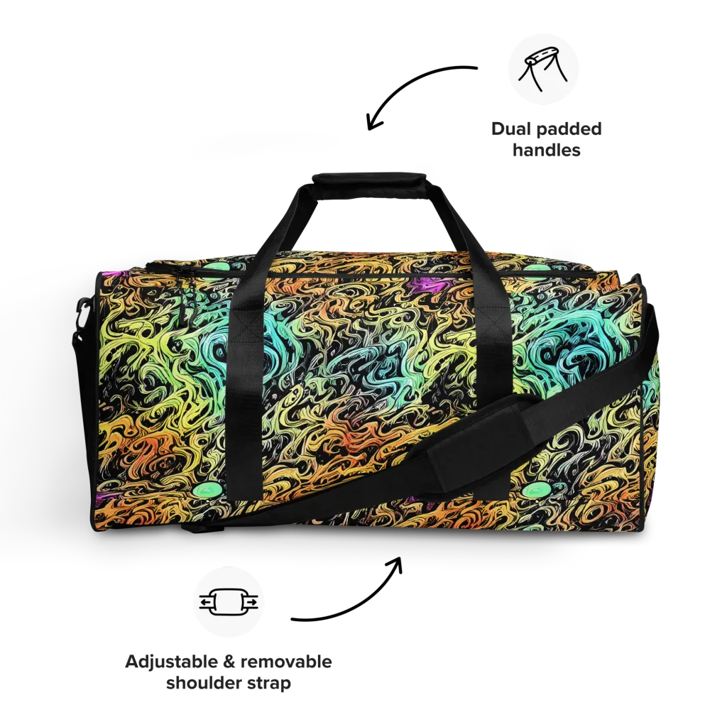 Blacklight Flux on Duffle Bag — Front