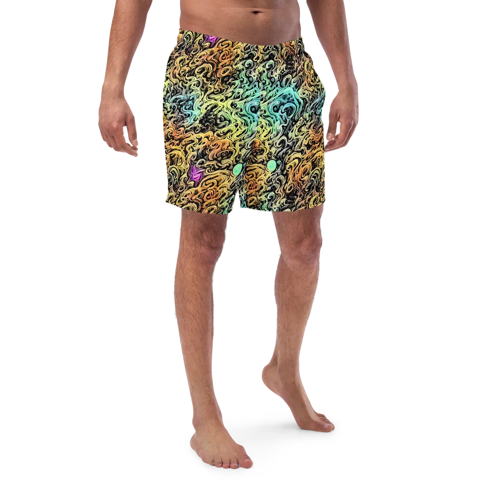 Blacklight Flux on Swim Trunks — Front