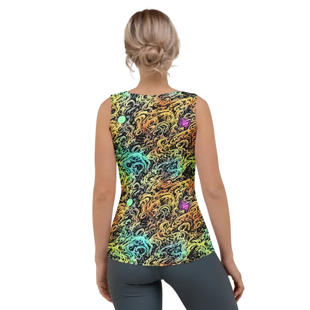 Blacklight Flux on Women's Tank Top — Back