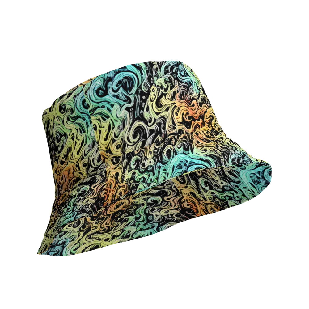 Blacklight Flux on Reversible Bucket Hat — Product details Outside