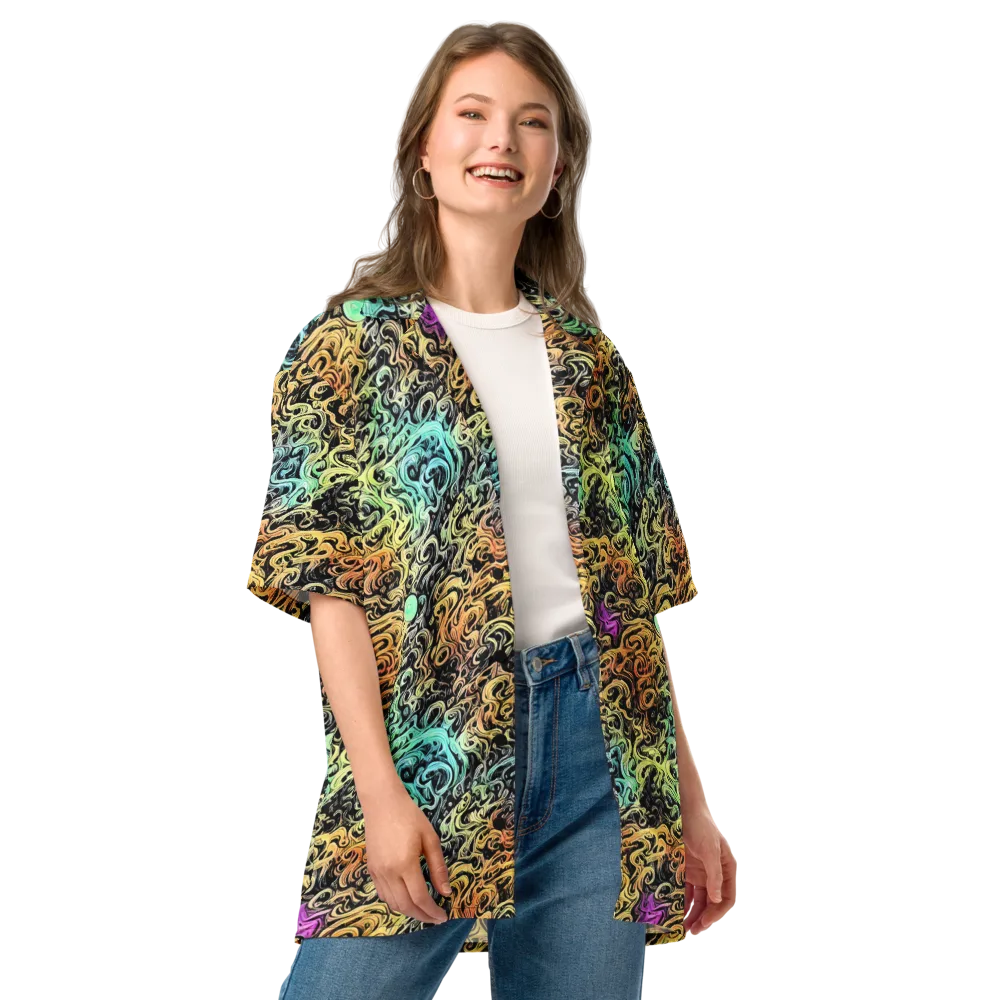 Blacklight Flux on Button Shirt — Front