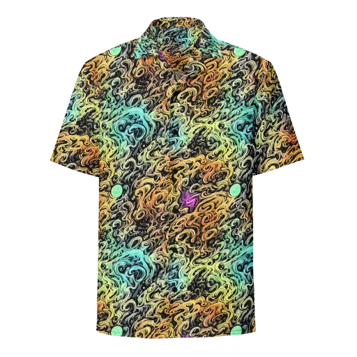 Blacklight Flux on a Button Shirt