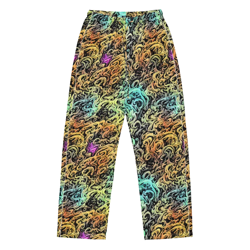 Blacklight Flux on Women's Pajama Pants — Front