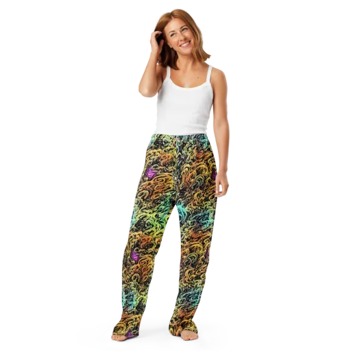 Blacklight Flux on a Women's Pajama Pants