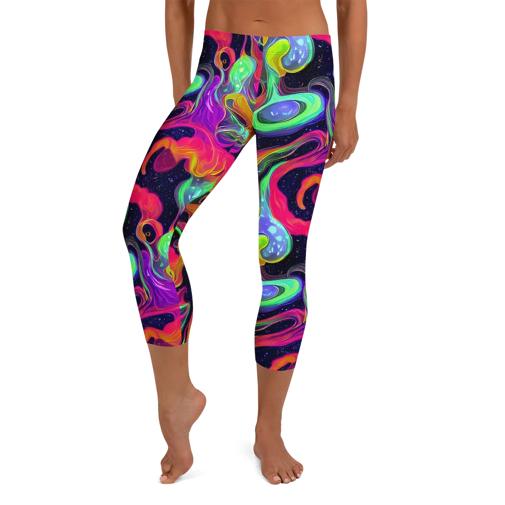 Infinite Daydream on Capri Leggings — Front