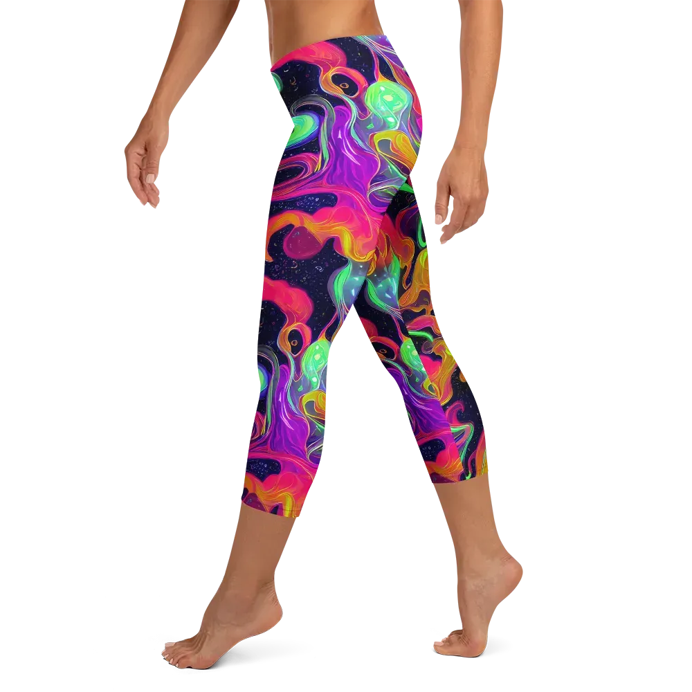 Infinite Daydream on Capri Leggings — Left