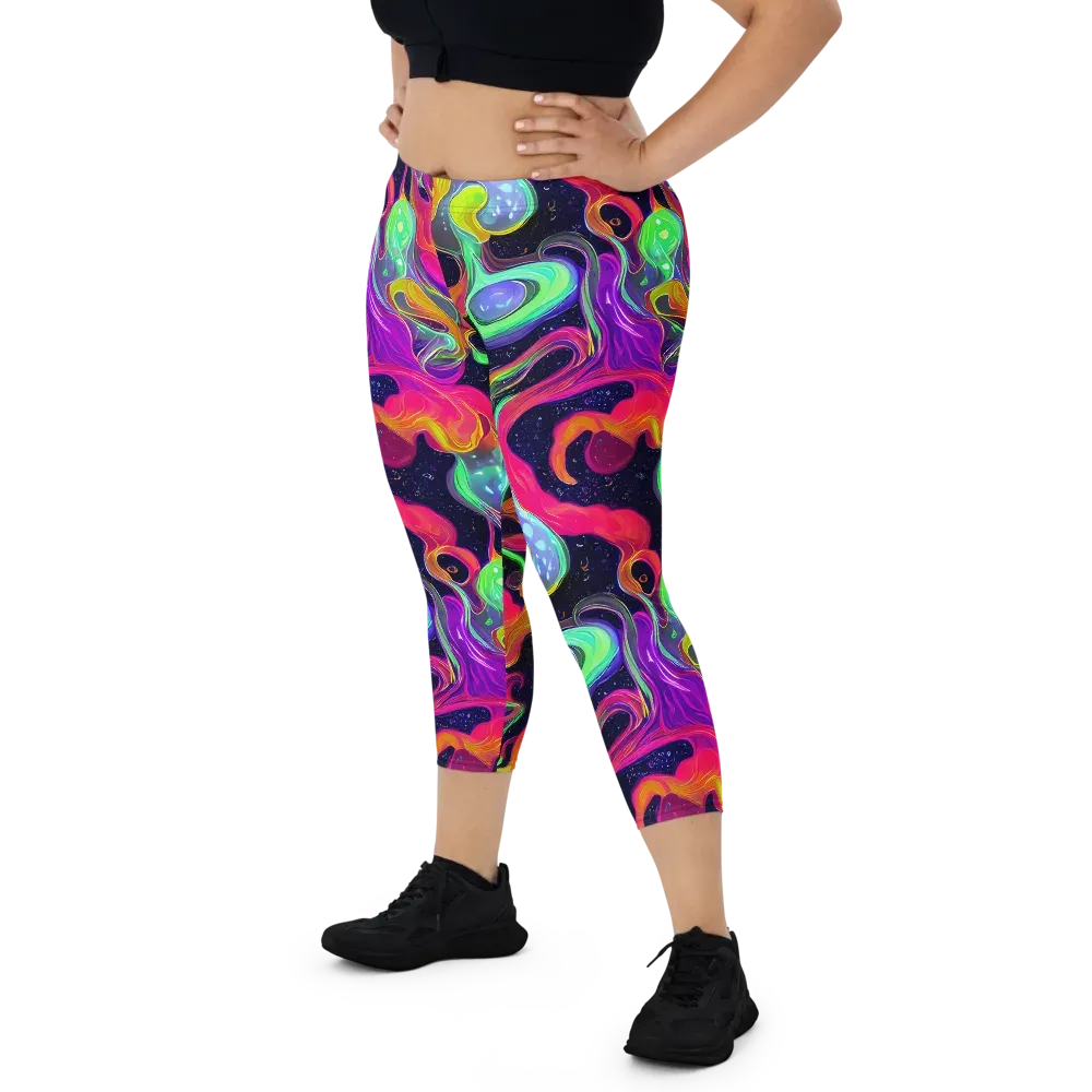 Infinite Daydream on Capri Leggings — Front