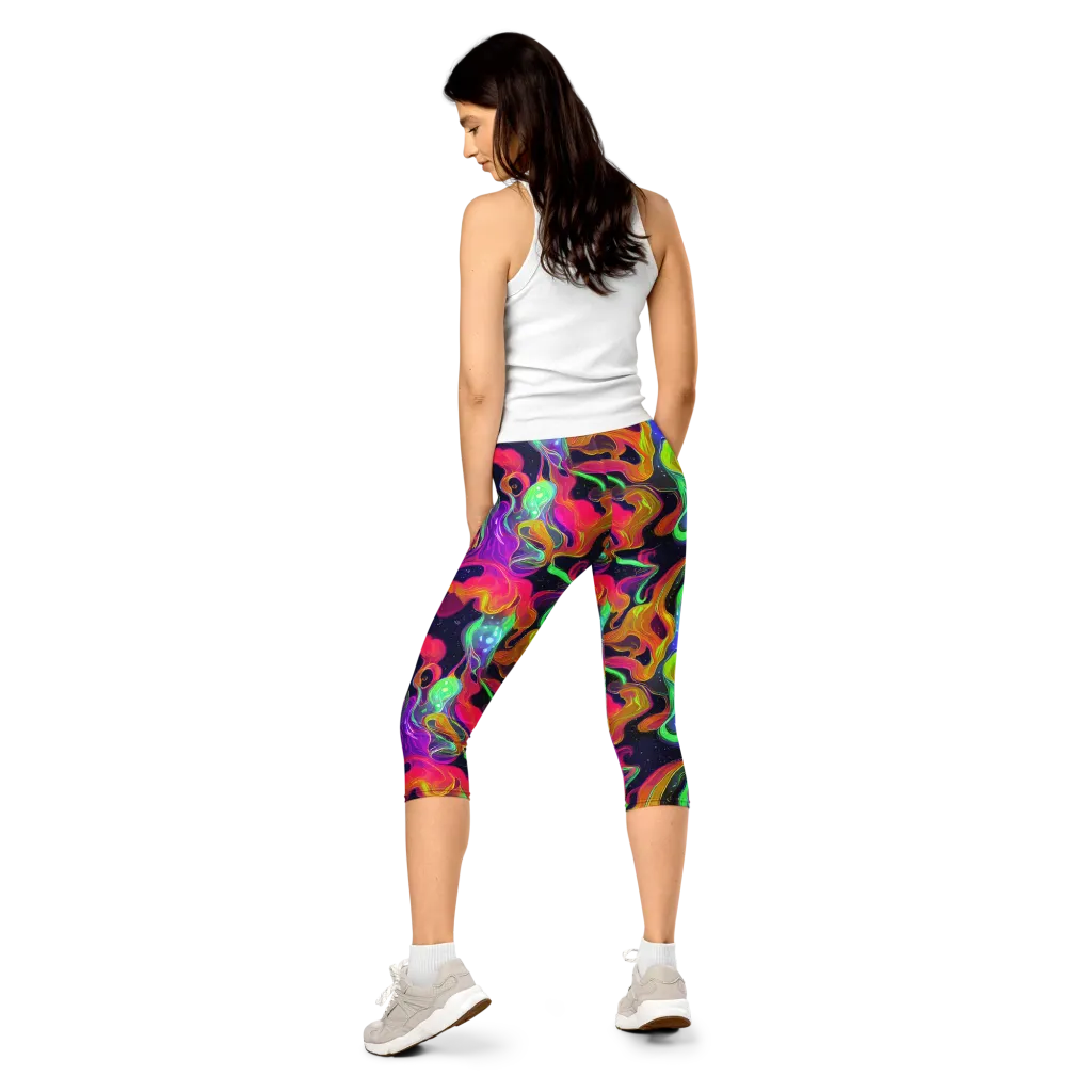 Infinite Daydream on Capri Leggings — Back