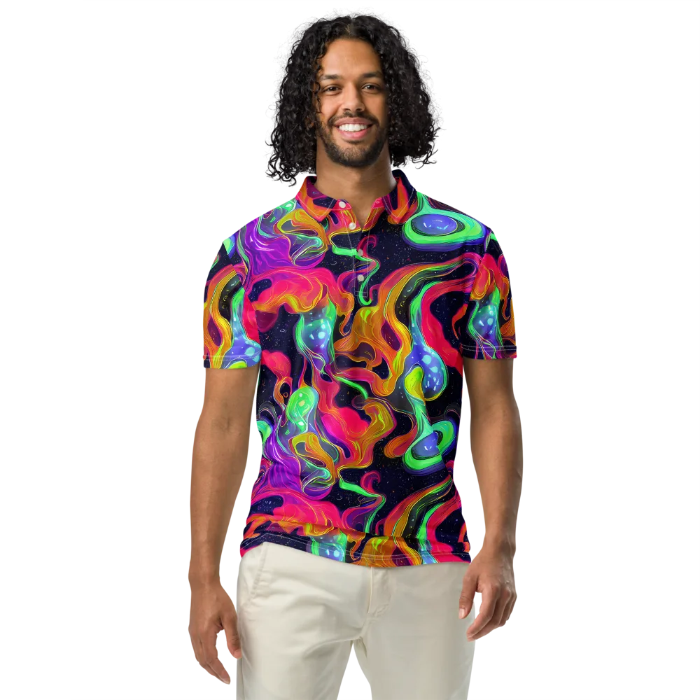 Infinite Daydream on Men's Slim Fit Polo Shirt — Front