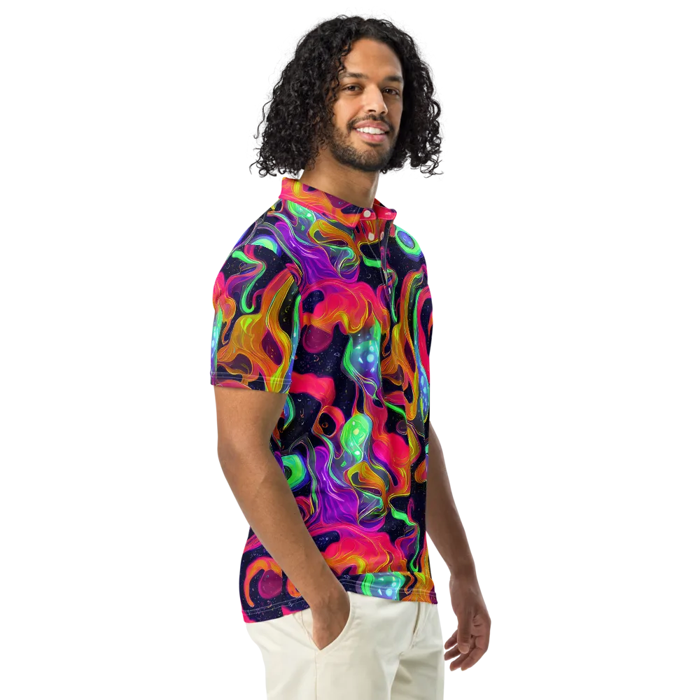 Infinite Daydream on Men's Slim Fit Polo Shirt — Right Front