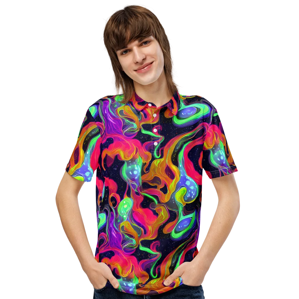 Infinite Daydream on Men's Slim Fit Polo Shirt — Front