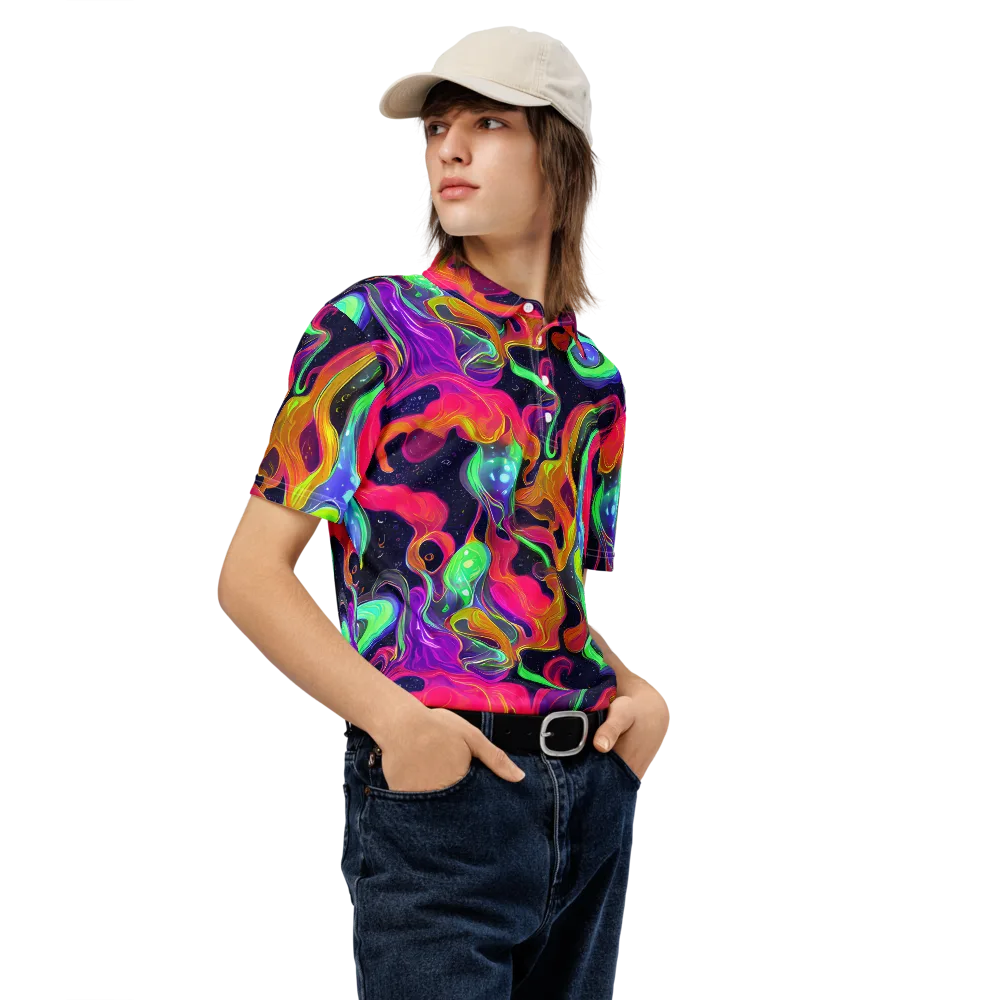 Infinite Daydream on Men's Slim Fit Polo Shirt — Right Front