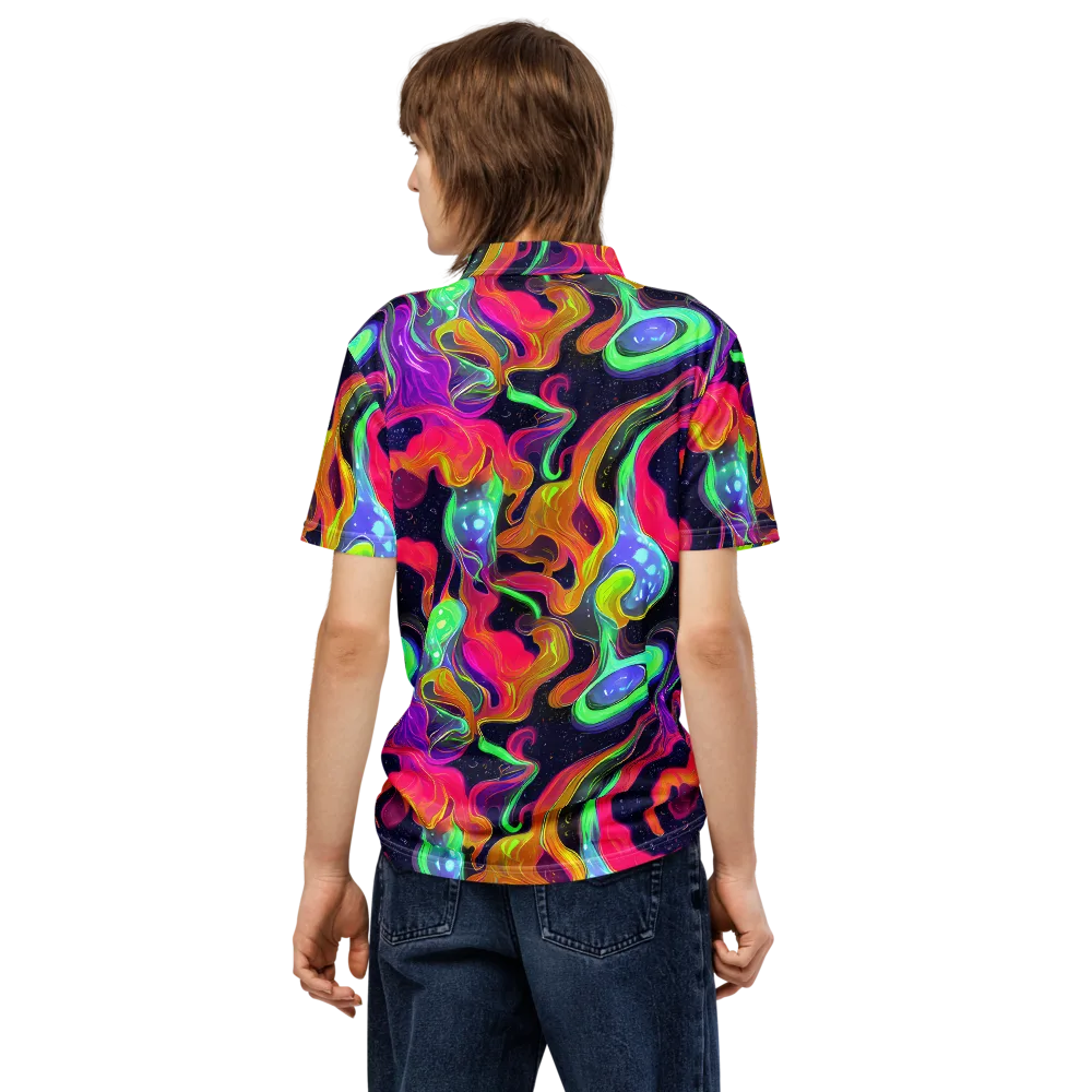 Infinite Daydream on Men's Slim Fit Polo Shirt — Back