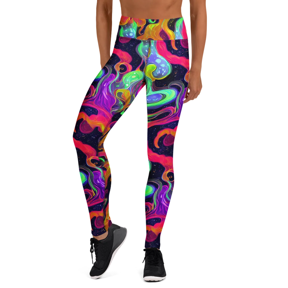 Infinite Daydream on Yoga Leggings — Front