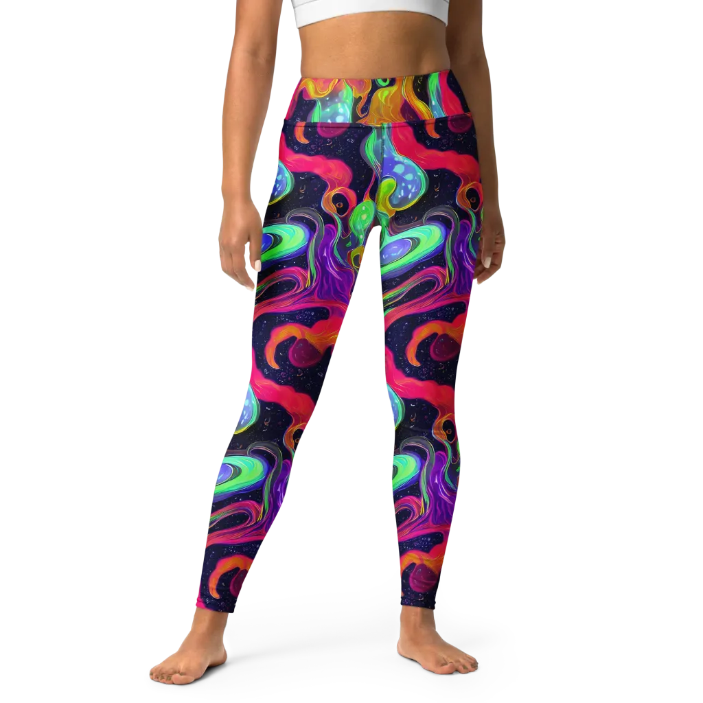 Infinite Daydream on Yoga Leggings — Front
