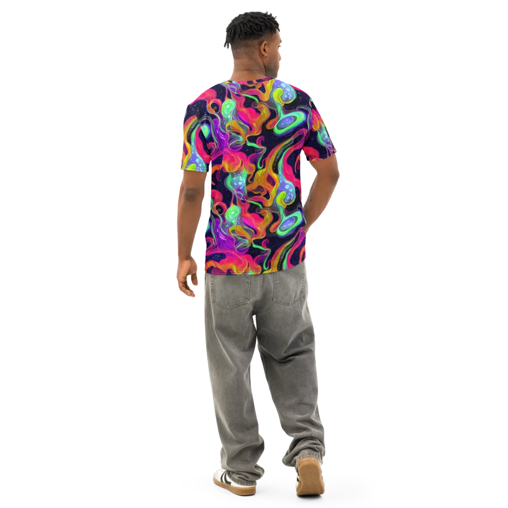Infinite Daydream on Men's Cotton Crew Neck T-Shirt — Back