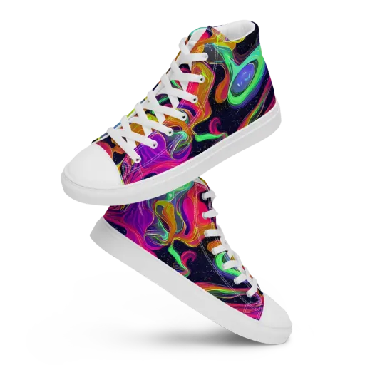 Infinite Daydream on a Men's High Top Canvas Shoes