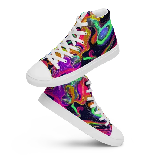 Infinite Daydream on a Women's High Top Canvas Shoes