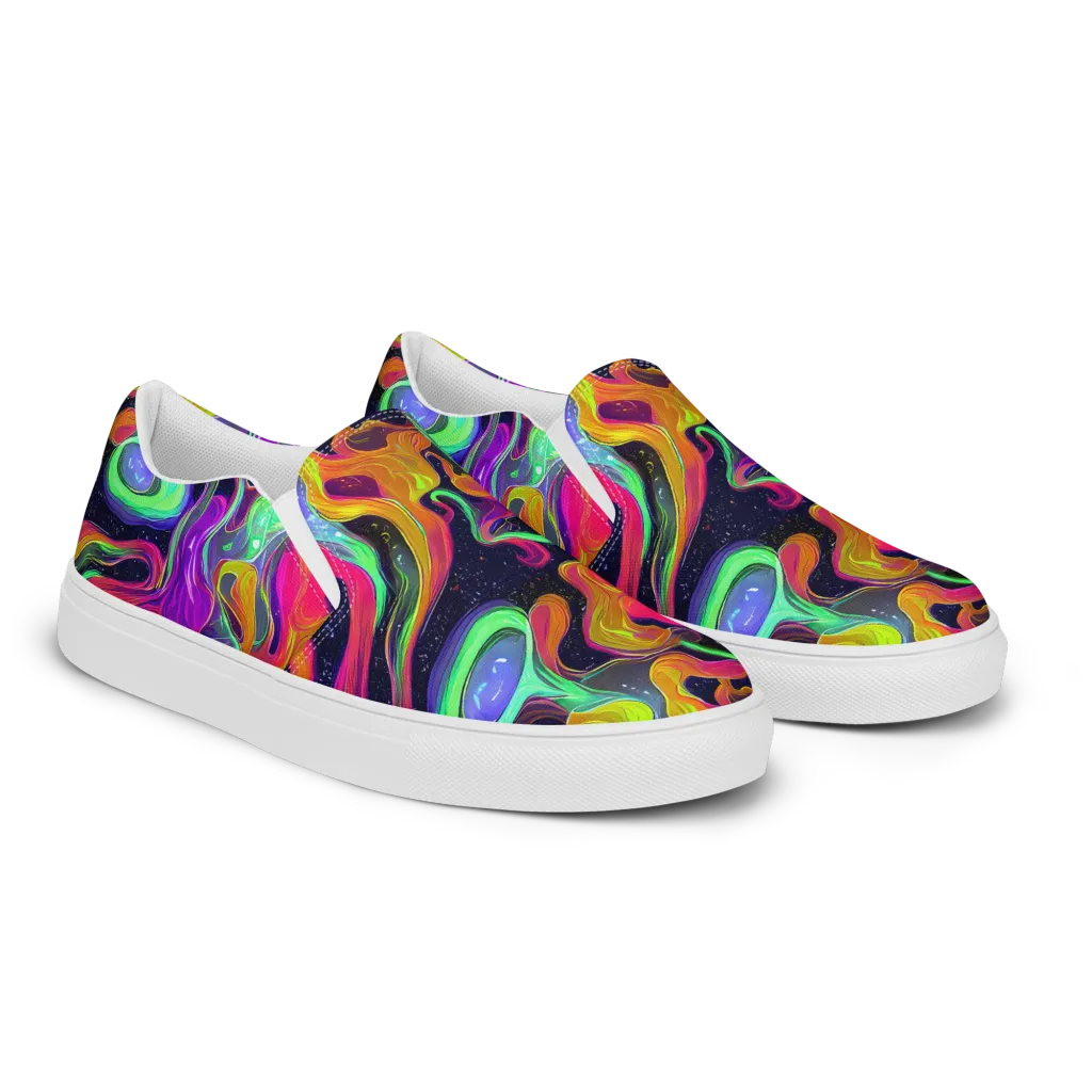 Infinite Daydream on Men's Slip-On Canvas Shoes — Right Front
