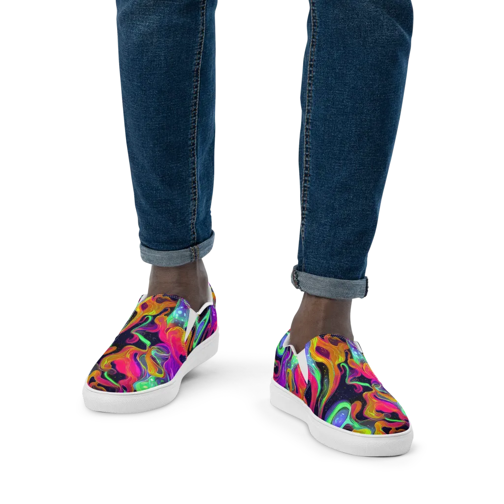 Infinite Daydream on Men's Slip-On Canvas Shoes — Front