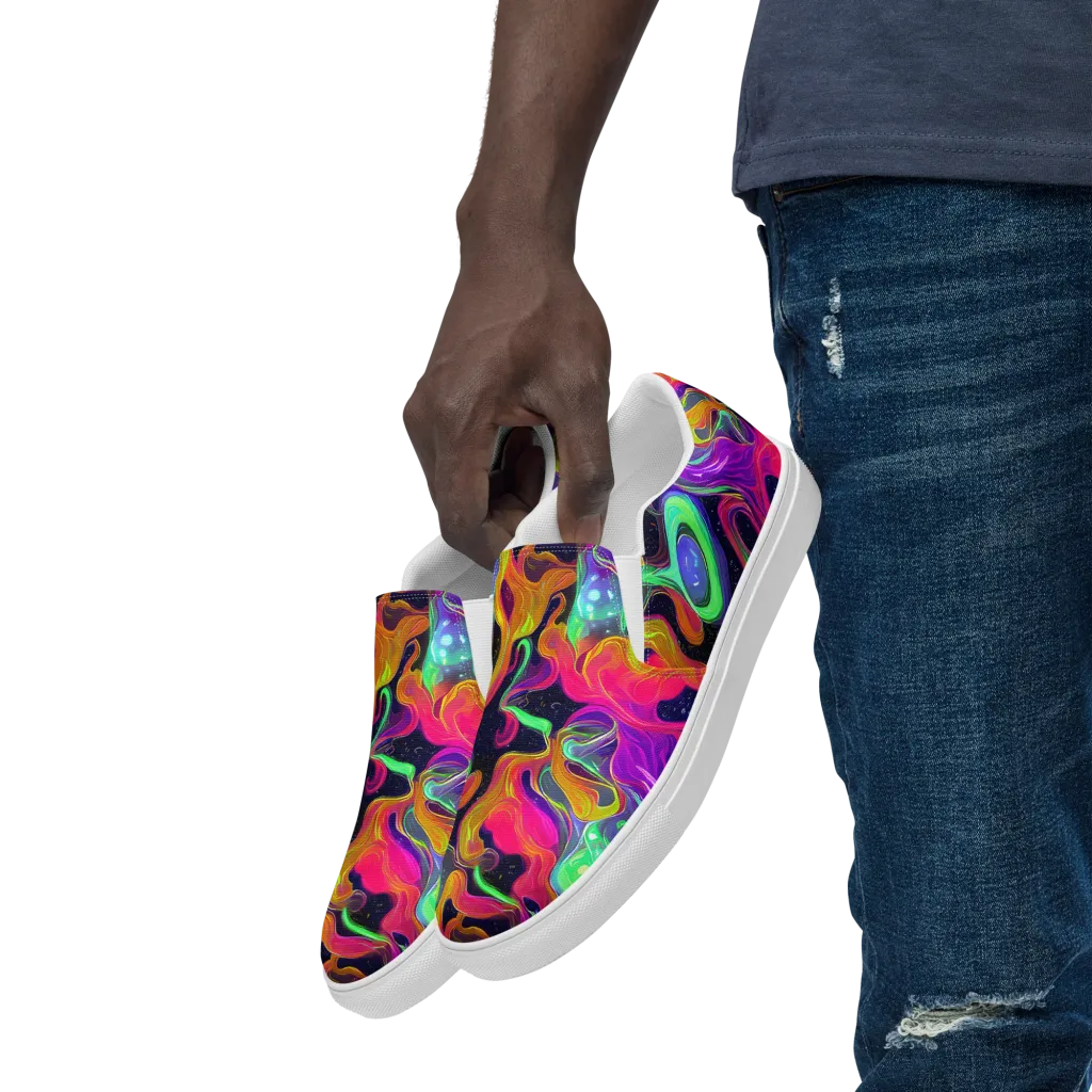 Infinite Daydream on Men's Slip-On Canvas Shoes — Left Front