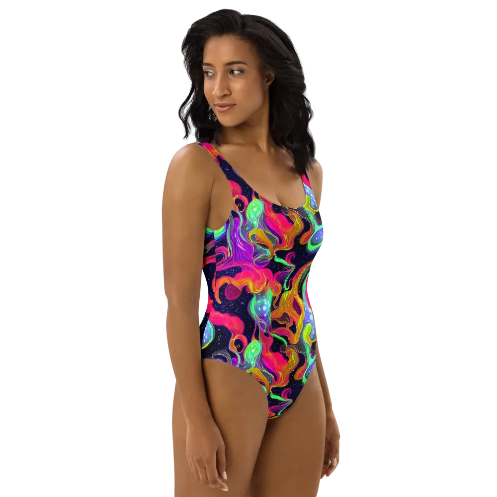 Infinite Daydream on One-Piece Swimsuit — Right