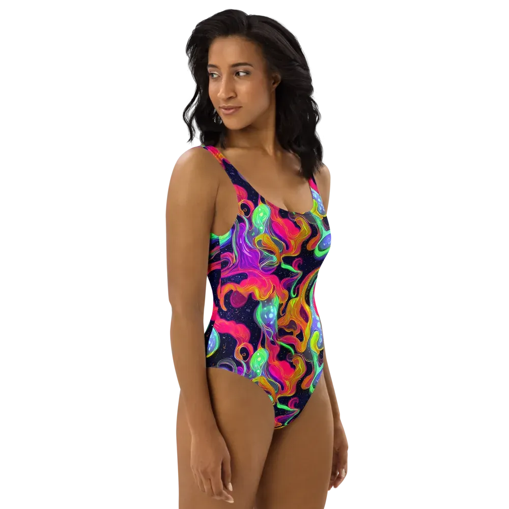 Infinite Daydream on One-Piece Swimsuit — Right